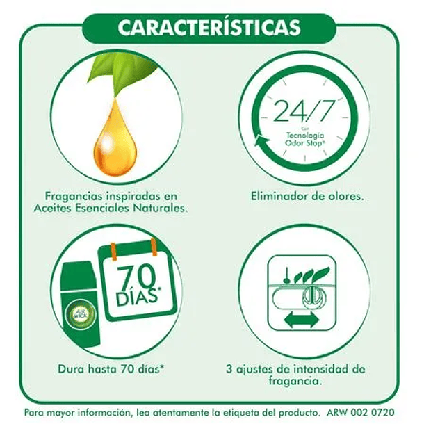 AMBIENTADOR AIR WICK REPUESTO AUTOMATICO BRISA REFRESCANTE 250 ML 2