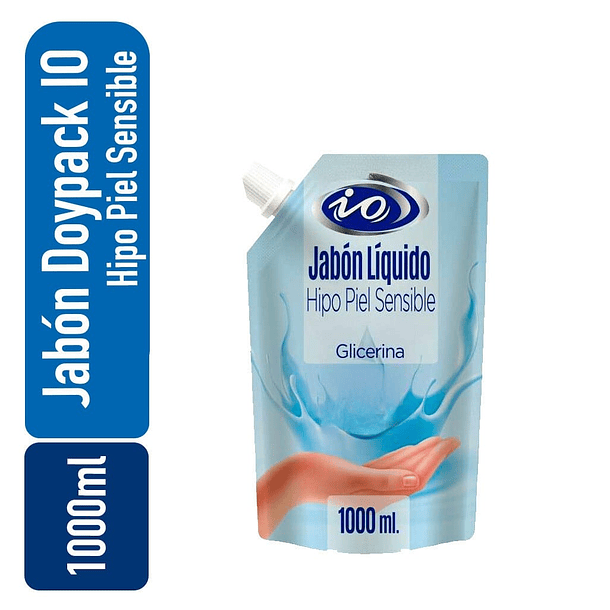 JABON LIQUIDO IO HIPOALERGENICO PIEL SENSIBLE DOYPACK 1 LT
