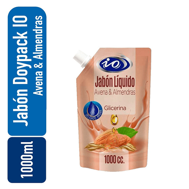 JABON LIQUIDO IO AVENA & ALMENDRAS DOYPACK 1 LT