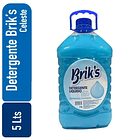 BRIK´S DETERGENTE LIQUIDO CON SUAVIZANTE CELESTE 5 LT 2