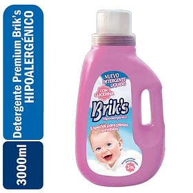 BRIK´S DETERGENTE HIPOALERGENICO 3 LTS