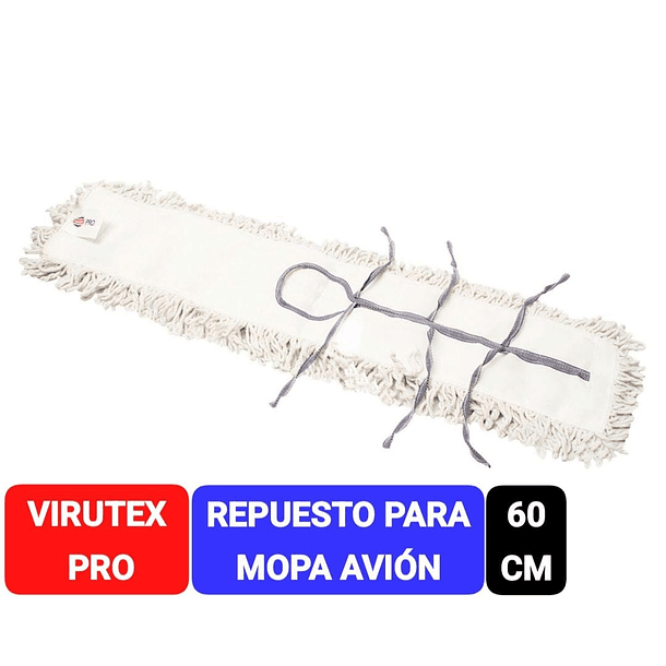 REPUESTO PARA MOPA AVIÓN VIRUTEX PRO 60 CM