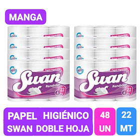 MANGA PAPEL HIGIENICO SWAN RENDIDOR 20MT X 48 ROLLOS 