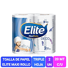TOALLA DE PAPEL ELITE MAXI ROLLO DECO  20 MT X 2 ROLLOS 1