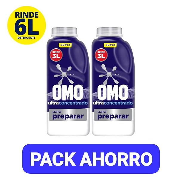 PACK X2 DETERGENTE PARA DILUIR OMO 500 ML C/U