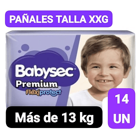 PAÑAL BABYSEC PREMIUM TALLA XXG 14 UN