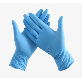 GUANTE NITRILO AZUL 100 UNI 