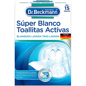 TOALLITAS ACTIVA SUPER BLANCO DR BECKMANN 15 UN
