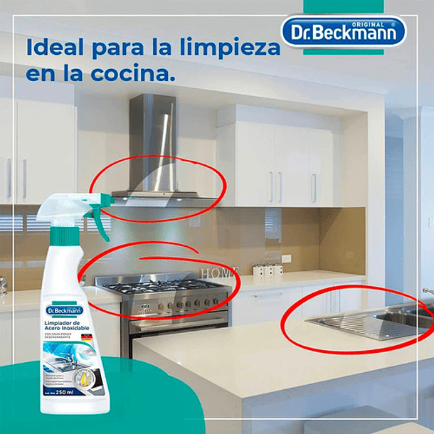 LIMPIADOR DE ACERO INOXIDABLE DR. BECKMANN 250 ML  5