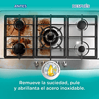 LIMPIADOR DE ACERO INOXIDABLE DR. BECKMANN 250 ML  6