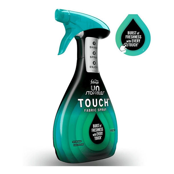 AROMATIZANTE DE TELAS FEBREZE UN-SPOTABLES TOUCH AROMA FRESH 800 ML  2