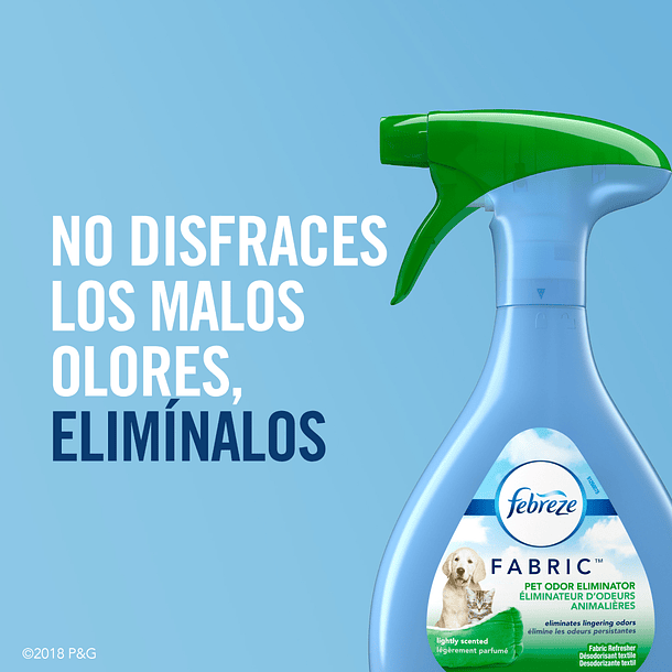 ELIMINADOR DE OLORES PARA MASCOTA FABRIC FEBREZE 500 ML  4