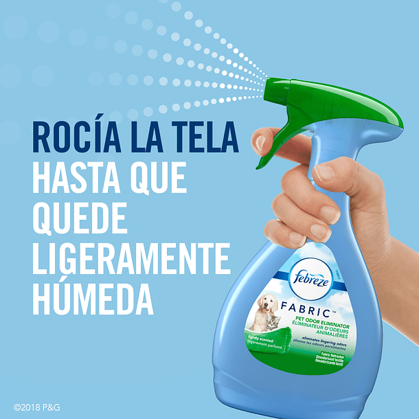 ELIMINADOR DE OLORES PARA MASCOTA FABRIC FEBREZE 500 ML  5