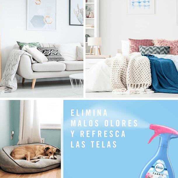 AROMATIZADOR DE TELAS FEBREZE FABRIC DOWNY 500 ML  4