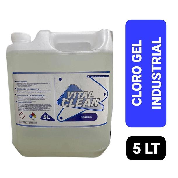 VITAL CLEAN CLORO GEL 5 LTS