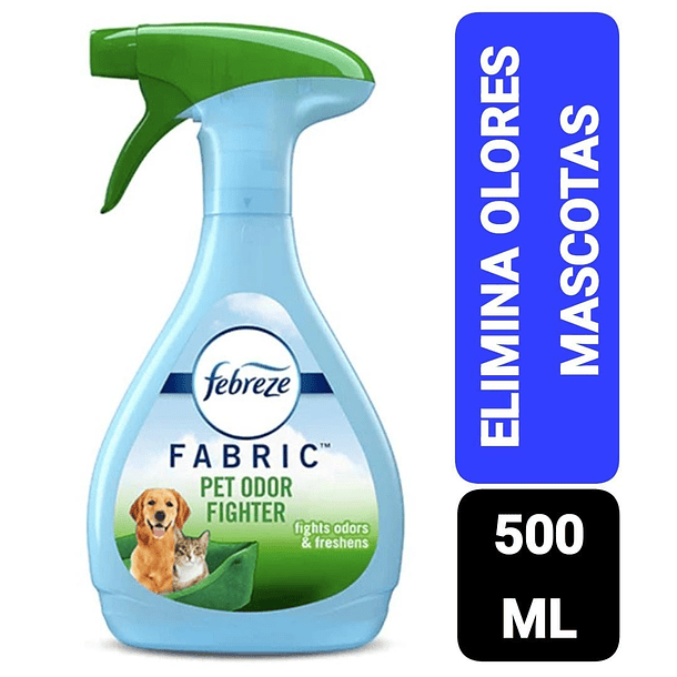 ELIMINADOR DE OLORES PARA MASCOTA FABRIC FEBREZE 500 ML  1