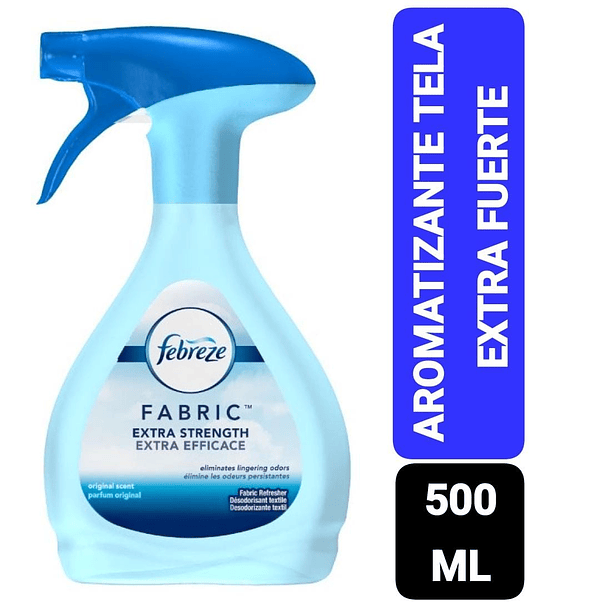 AROMATIZADOR DE TELAS FEBREZE FABRIC EXTRA STRENGTH 500 ML  1