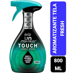 AROMATIZANTE DE TELAS FEBREZE UN-SPOTABLES TOUCH AROMA FRESH 800 ML 