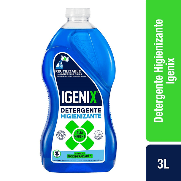DETERGENTE LIQUIDO IGENIX HIGIENIZANTE 3 LT