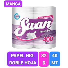 MANGA PAPEL HIGIÉNICO SWAN RENDIDOR 40MT X 32 ROLLOS