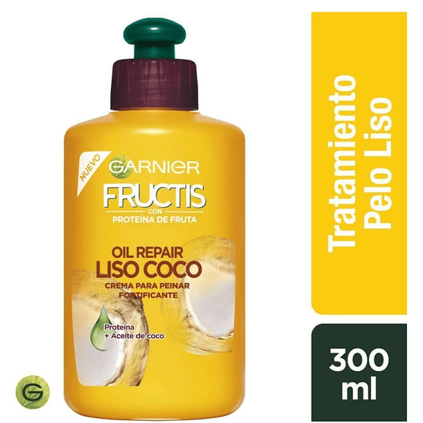 CREMA DE PEINAR GARNIER FRUCTIS OIL REPAIR LISO COCO 300 ML