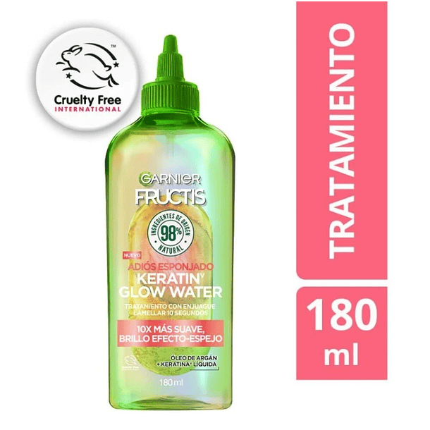TRATAMIENTO AGUA LAMELLAR KERATIN GLOW WATER GARNIER FRUCTIS ADIÓS ESPONJADO 180 ML 1