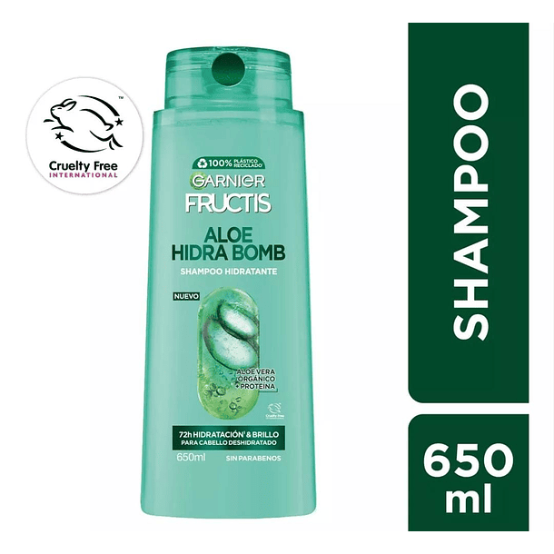 SHAMPOO GARNIER FRUCTIS ALOE HIDRA BOMB  650 ML 