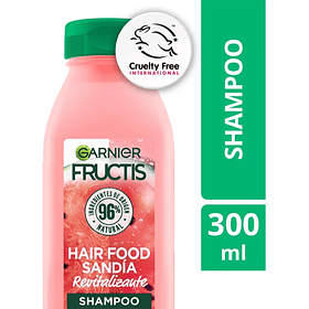 SHAMPOO GARNIER FRUCTIS HAIR FOOD SANDÍA REVITALIZANTE 300 ML