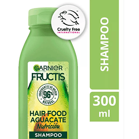 SHAMPOO GARNIER FRUCTIS HAIR FOOD AGUACATE NUTRICIÓN 300 ML