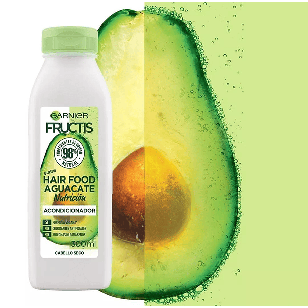 ACONDICIONADOR GARNIER FRUCTIS HAIR FOOD AGUACATE NUTRICIÓN 300 ML 2