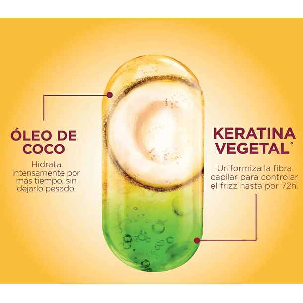 SHAMPOO GARNIER FRUCTIS LISO COCO FORTIFICANTE 650 ML  2