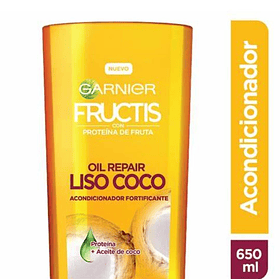 ACONDICIONADOR GARNIER FRUCTIS LISO COCO FORTIFICANTE 650 ML 