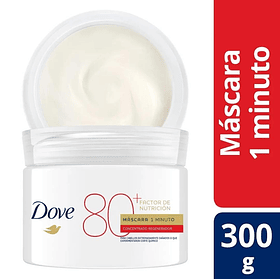 CREMA DE TRATAMIENTO DOVE FACTOR NUTRICION 80+ REGENERADOR 1 MINUTO 300 GR