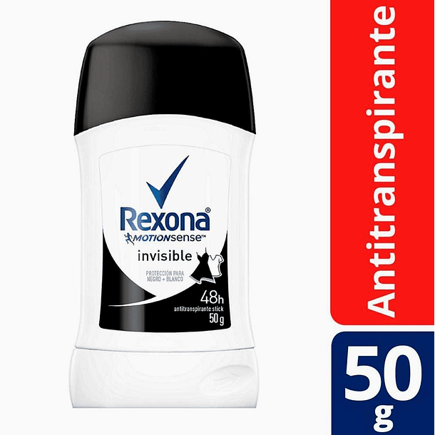 ANTITRANSPIRANTE BARRA REXONA WOMEN INVISIBLE 48 HRS 50 GR