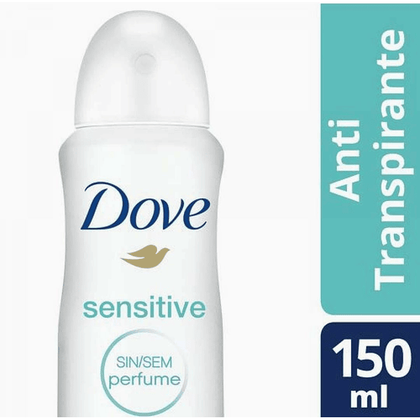 ANTITRANSPIRANTE AEROSOL DOVE SENSITIVE SIN PERFUME 150 ML