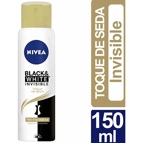 ANTITRANSPIRANTE AEROSOL NIVEA WOMEN BLACK & WHITE TOQUE DE SEDA 150 ML