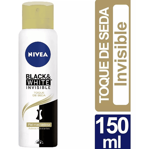ANTITRANSPIRANTE AEROSOL NIVEA WOMEN BLACK & WHITE TOQUE DE SEDA 150 ML