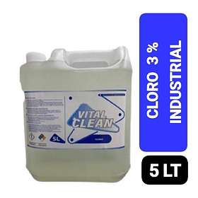 VITAL CLEAN CLORO INDUSTRIAL 3% 5 LTS