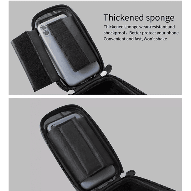 BOLSO DE BICICLETA CON SOPORTE PARA CELULAR 6