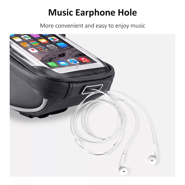 BOLSO DE BICICLETA CON SOPORTE PARA CELULAR 7