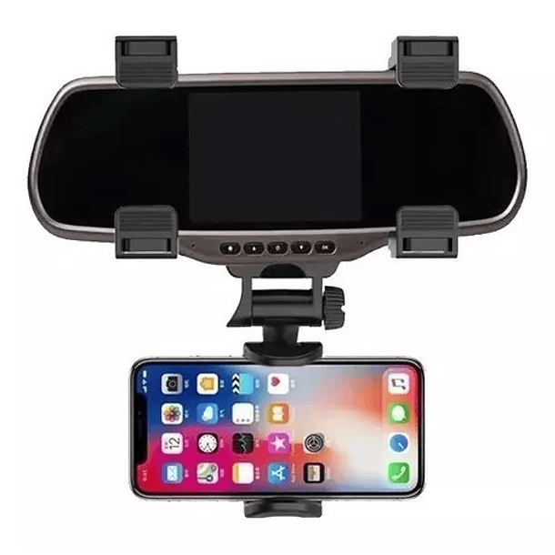SOPORTE DE ESPEJO RETROVISOR DE AUTO UNIVERSAL PARA CELULAR 1