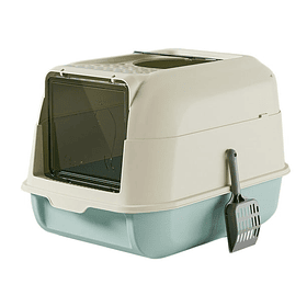 BAÑO ARENERO PARA GATO CON VENTILACIÓN Y PALA