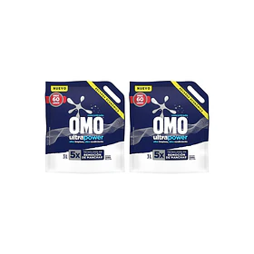 PACK DETERGENTE OMO ULTRA PODER 3LT X 2 UN