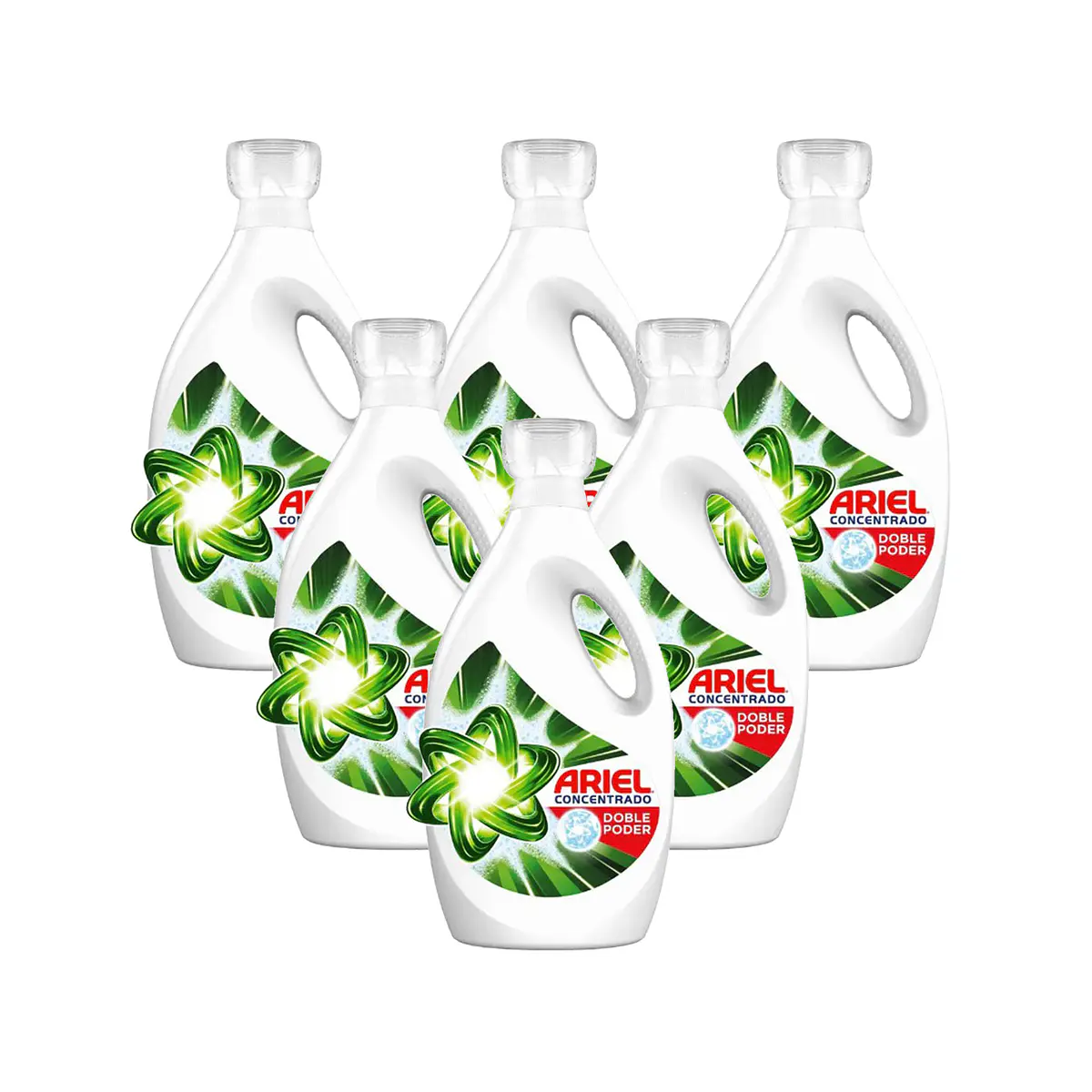 CAJA DETERGENTE ARIEL DOBLE PODER 1.8 LT X 6 UN