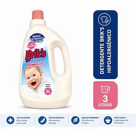 DETERGENTE HIPOALERGENICO BRIK´S 3 LTS