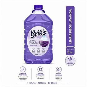 LIMPIA PISOS BRIK´S AROMA LAVANDA 5 LT 