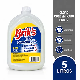 CLORO CONCENTRADO BRIK´S 5 LT