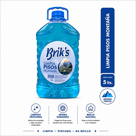 LIMPIA PISOS BRIK´S AROMA MONTAÑA 5 LT 