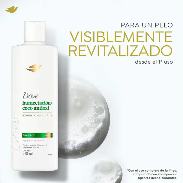 SHAMPOO DOVE HUMECTACION COCO ANTIOXI 370 ML 2