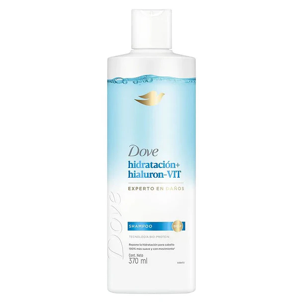 SHAMPOO DOVE HIDRATACION HIALURON VIT 370 ML 1